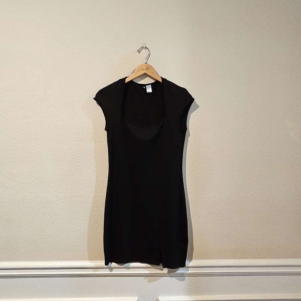 H&M Divide Black Mini Dress